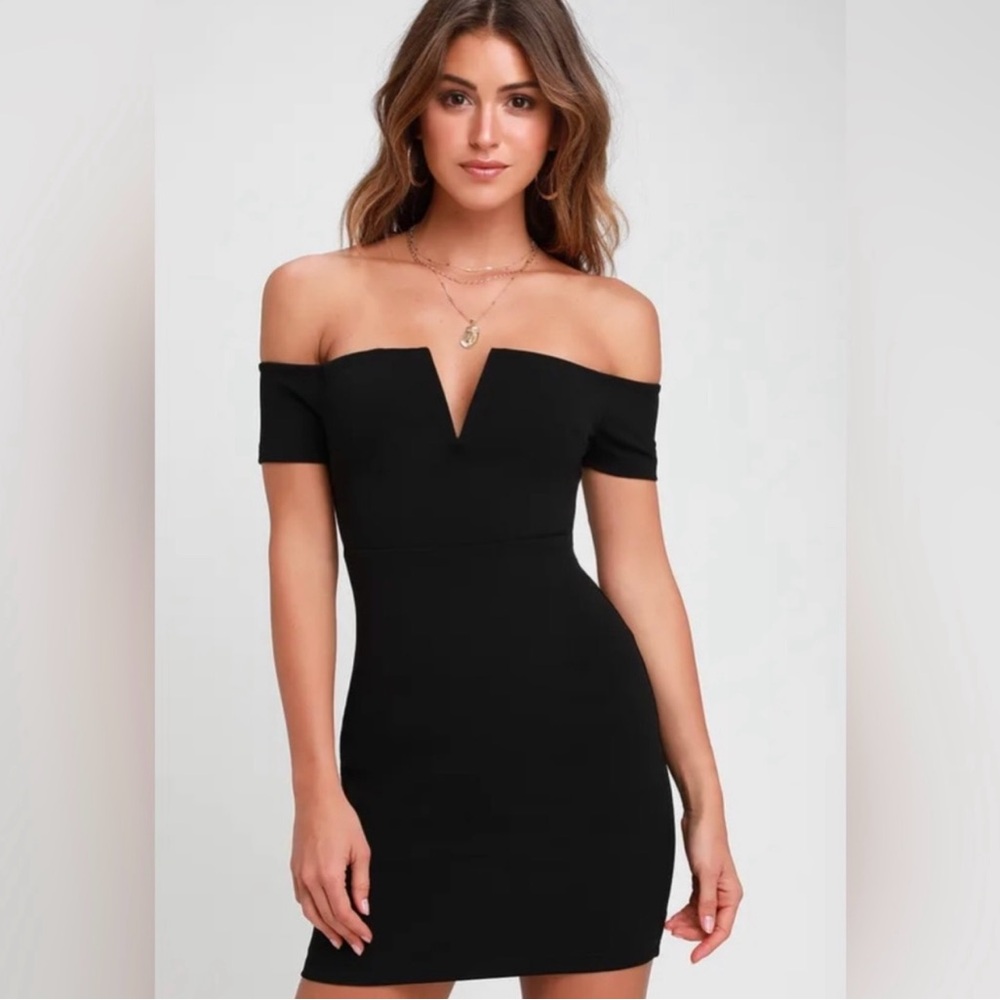 Lulus mini dress off the shoulder